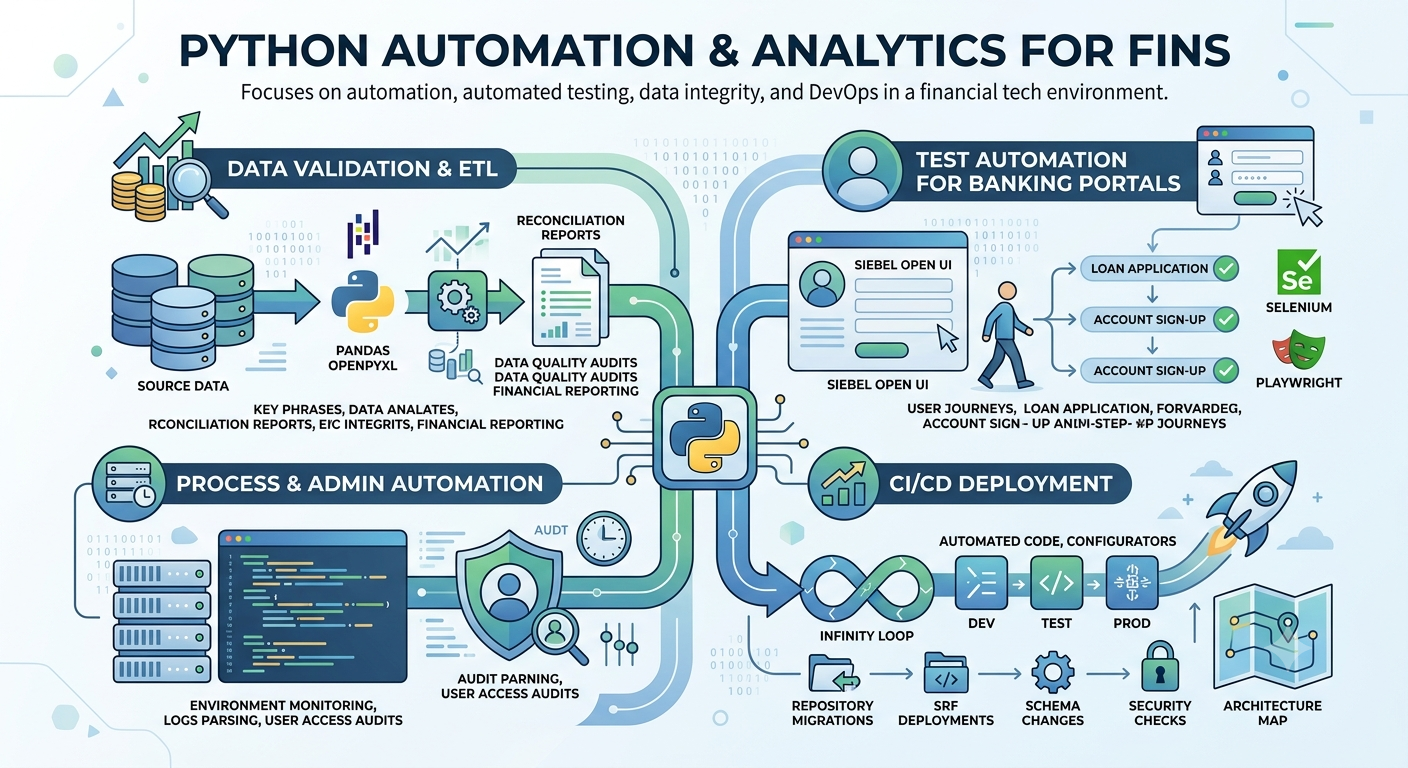 Python Automation & Analytics — testing, ETL, and DevOps pipelines